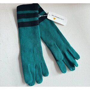 Vintage Liz Claiborne Wool Gloves Teal  OS